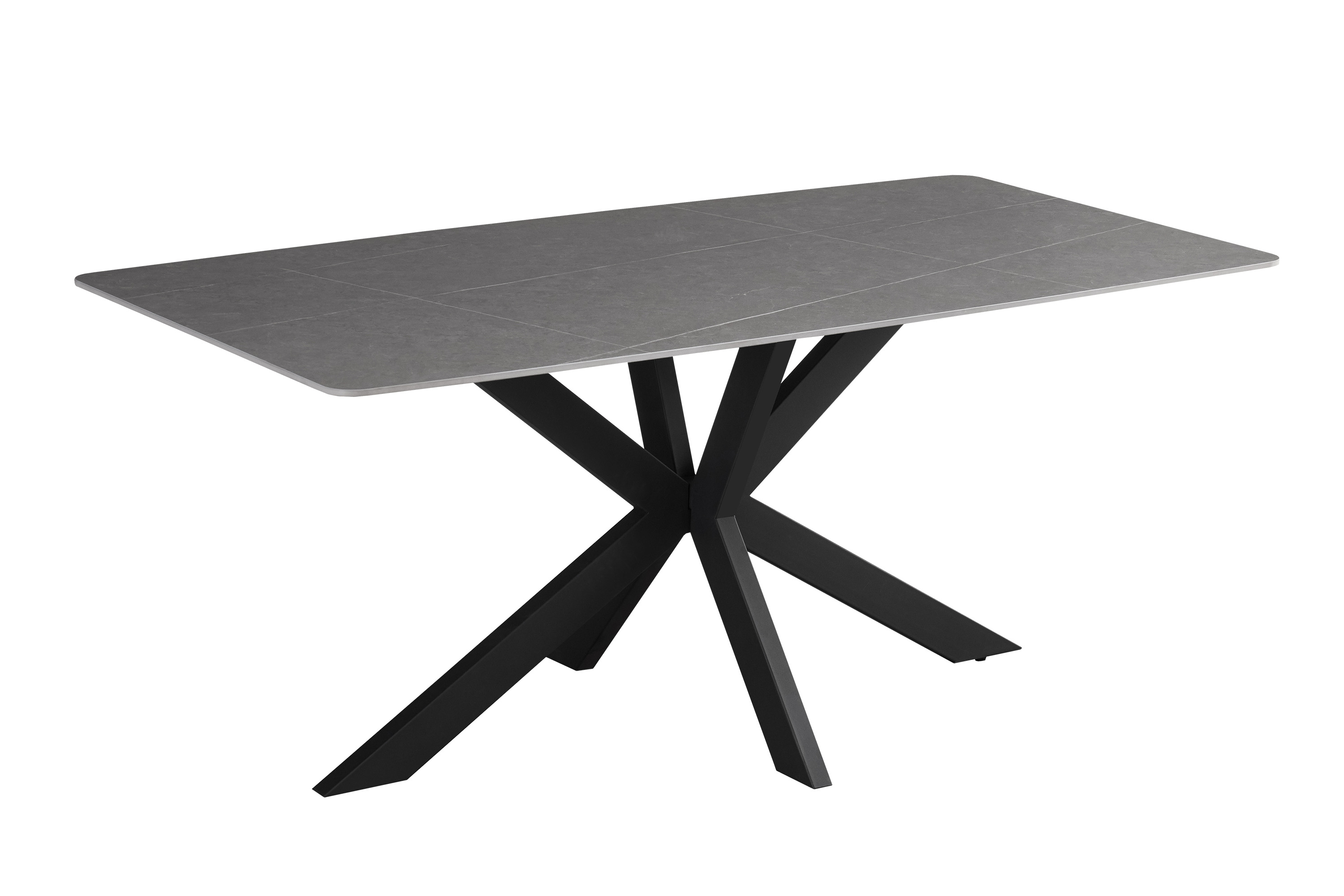 Esstisch Keramik grau 180x90 Spider-Gestell CREMONA Esstisch Keramik grau 180x90 Spider-Gestell CREMONA